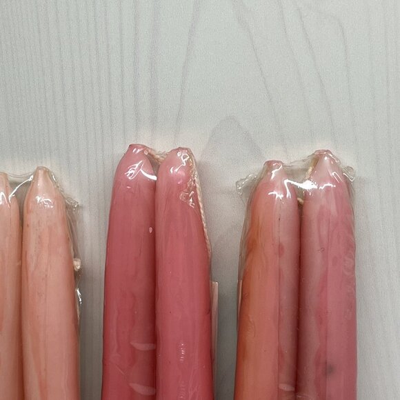 Retired Yankee Taper Candles x 4 sets 8" Sweet Briar Georgia Peach Garland Rose - Picture 15 of 16